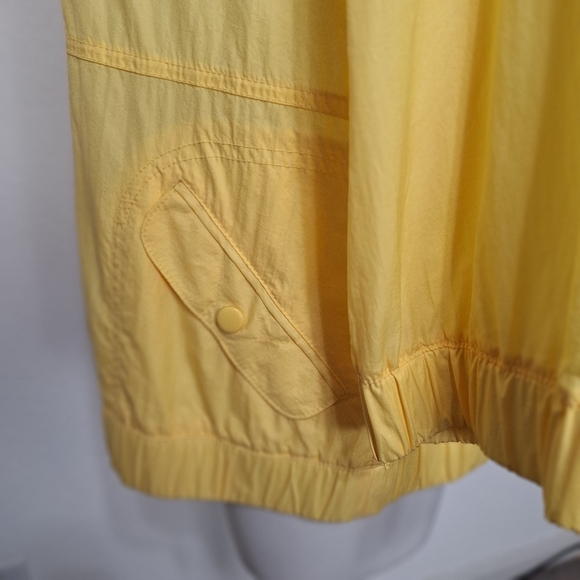 Zenergy by Chico’s Yellow Boho Gorpcore Lightweight Windbreaker Jacket Size L - Picture 7 of 13